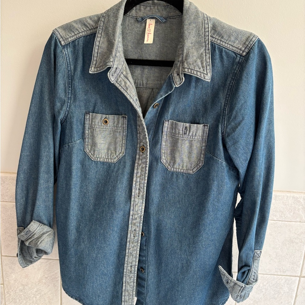 Hanna Andersson Classic Blue Denim Shirt